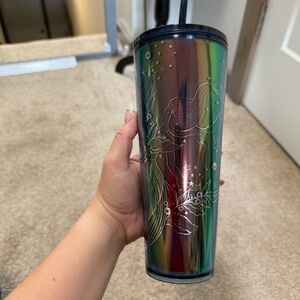 Starbucks Iridescent Siren Mermaid Tumbler‎ Venti 24 oz Cold Straw Cup Holiday